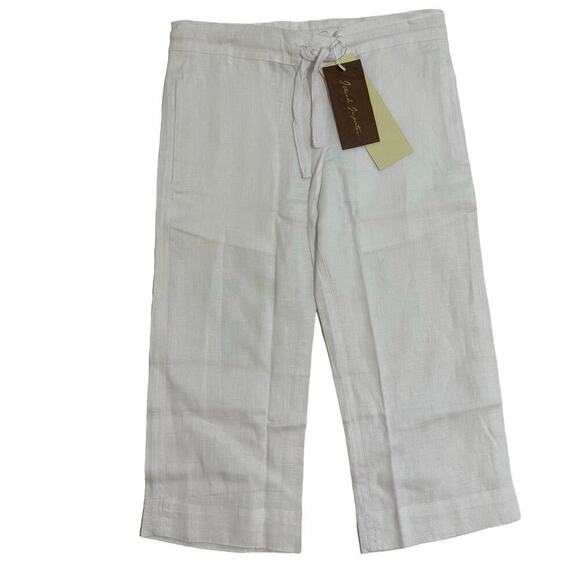 NWT Island Importer White Linen Riviera Pants Boys 4 - Picture 2 of 7